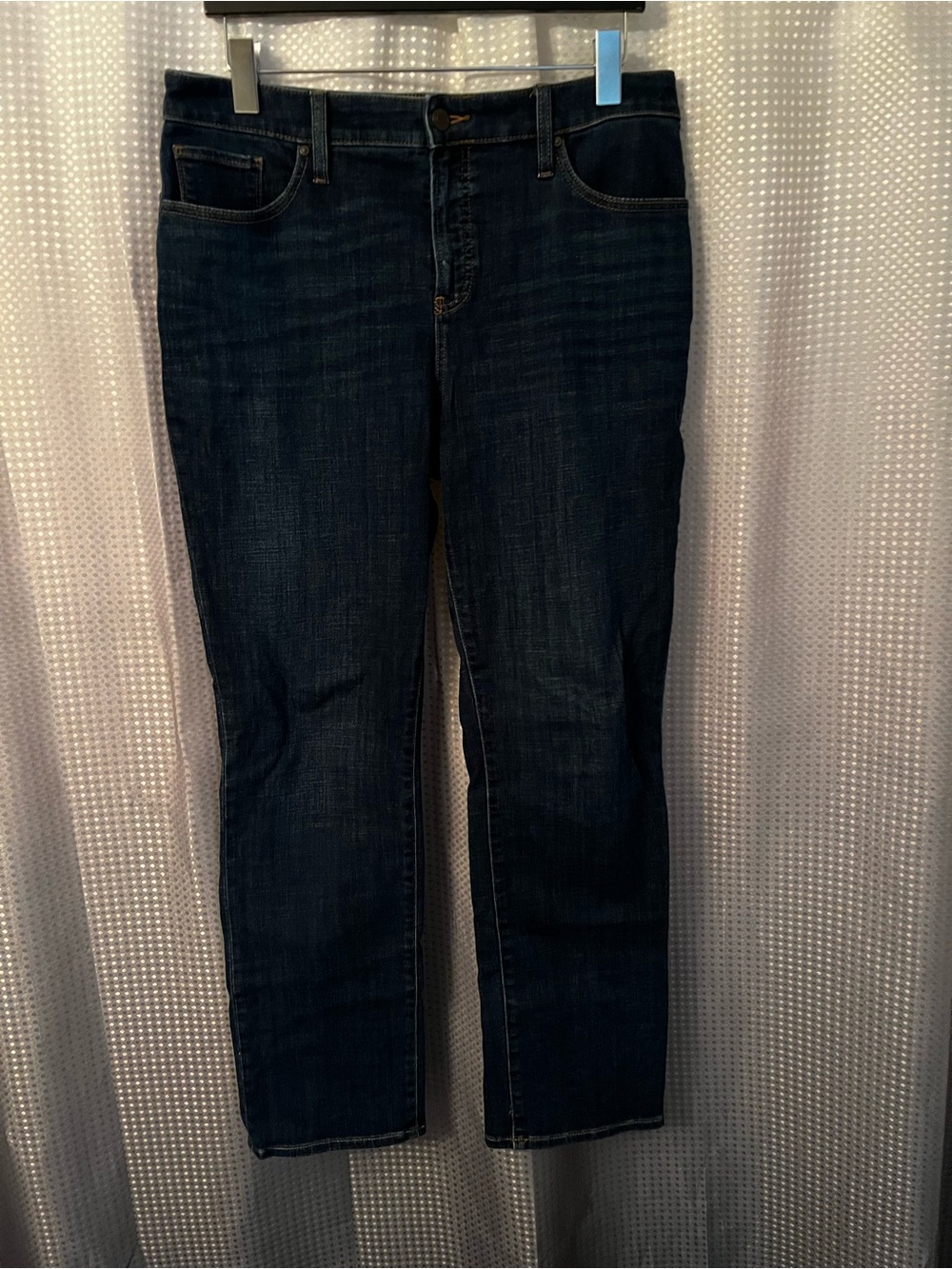 Chico's Girlfriend Dark Indigo Straight-Leg Jeans